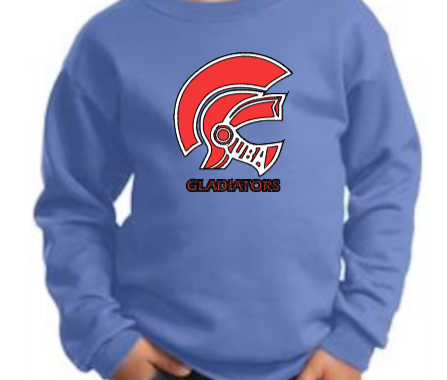 Blue Sweatshirt Glad Logo