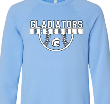 Red/Blue Sweatshirt Glad Baseball