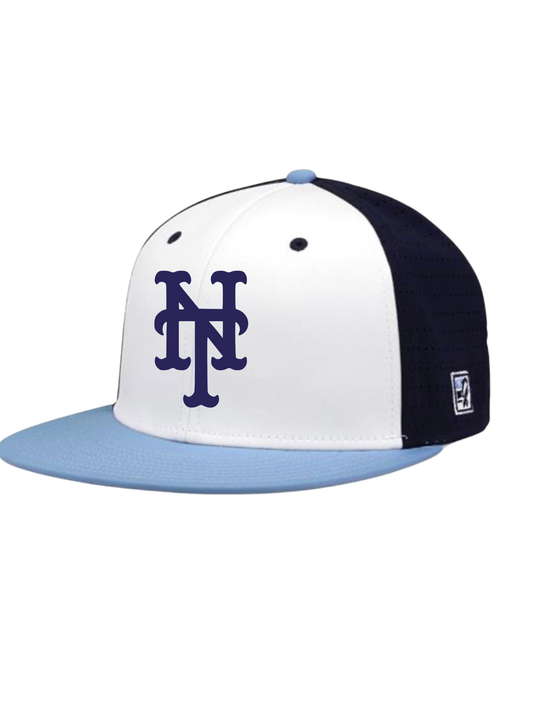 NT - navy with baby blue bill
